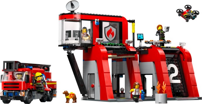 LEGO City Fire Station with Fire Truck 60414 box
